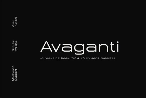 Avaganti: A Clean Sans Typeface for Modern Brand Identity