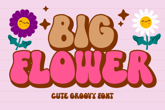 Big Flower: A Retro Serif Display Font with Gentle Personality
