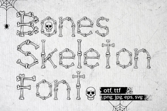 Bones Skeleton: A Spooky-Perfect Display Font for Digital Branding