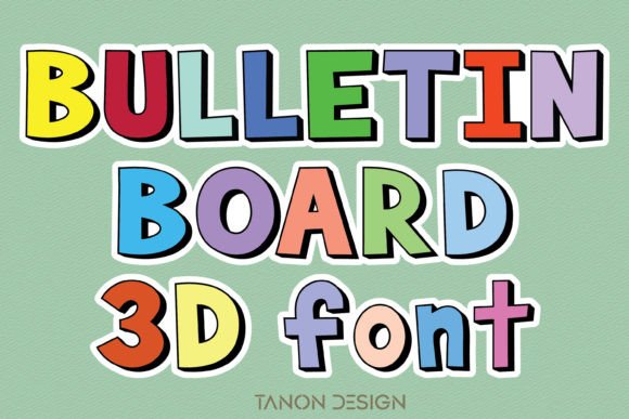 Bulletin Board: A Display Font with Warm, Classroom Charm