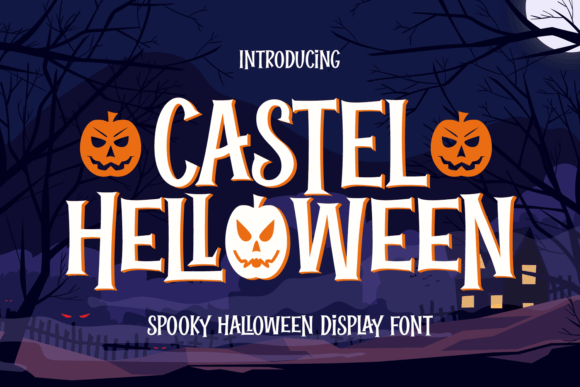 Castel Helloween: A Spooky Display Font That Works Online