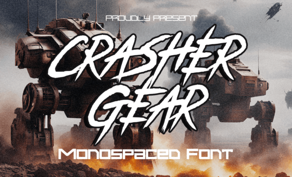 Crasher Gear: A Handwritten Display Font That Feels Like Home