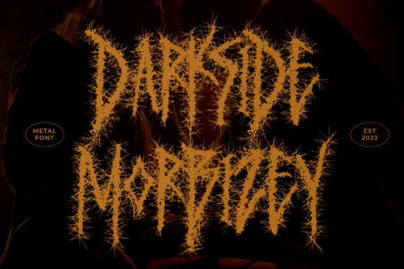Darkside Morbizey: A Bold Metal Display Font for Digital Branding