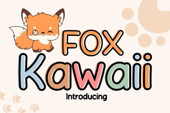 Fox Kawaii: A Playful Display Font for Handmade Creators