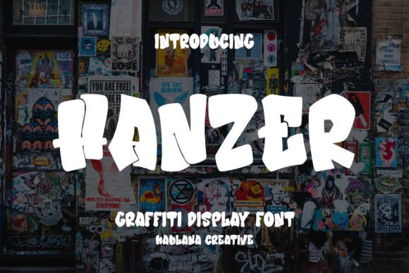 Hanzer: A Bold Display Font for Handmade Labels & Creative Packaging