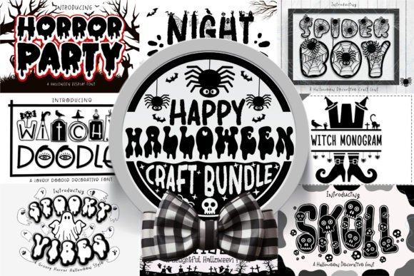 Happy Halloween Bundle: A Playful Display Font for Spooky Branding