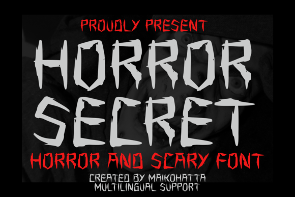 Horror Secret: A Display Font That Sets the Halloween Mood
