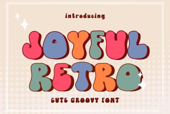 Joyful Retro: A Playful Display Font for Digital Branding