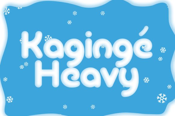 Kagingé Heavy: A Joyful Display Font for Small Business Brands