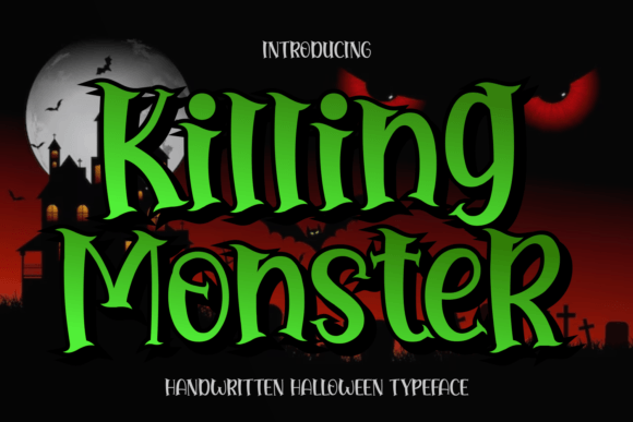 Killing Monster: A Bold Display Font for Spooky Brand Moments