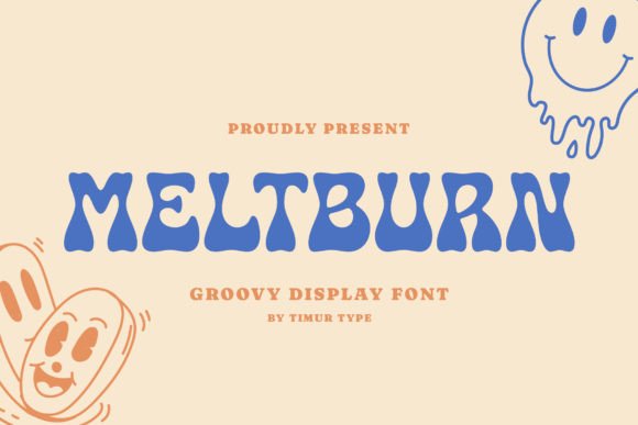 Meltburn Display Font for Handmade & Printable Creations