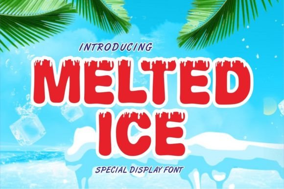 Melted Ice: A Bold Display Font with Cool, Confident Personality