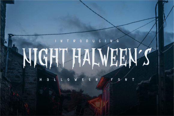 Night Halween s: A Playful, Hand-Drawn Display Font for Halloween Branding