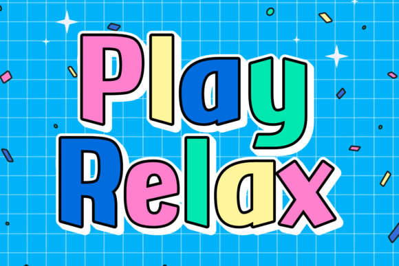 Play Relax Display Font for Handmade Creators
