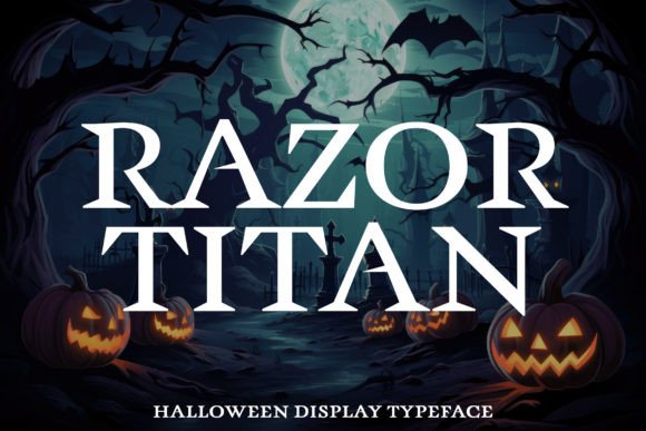 Razor Titan: A Halloween Display Typeface for Editorial Impact