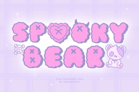 Spooky Bear: A Playful Display Font for Halloween Branding