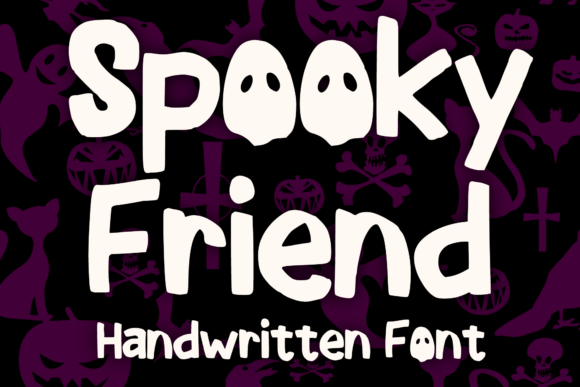 Spooky Friend: A Playful Ghost Display Font for Halloween Crafts