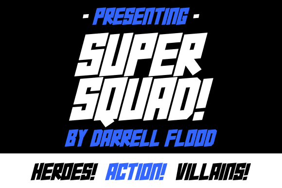 Super Squad: A Bold Display Font for Editorial Punch
