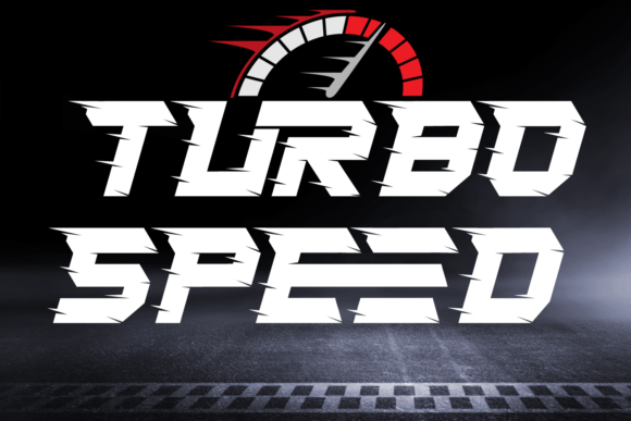 Turbo Speed Font: A Dynamic Display Typeface for Bold Digital Headlines