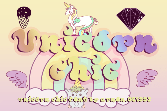 Unicorn Chic: A Playful Display Font for Editorial Charm