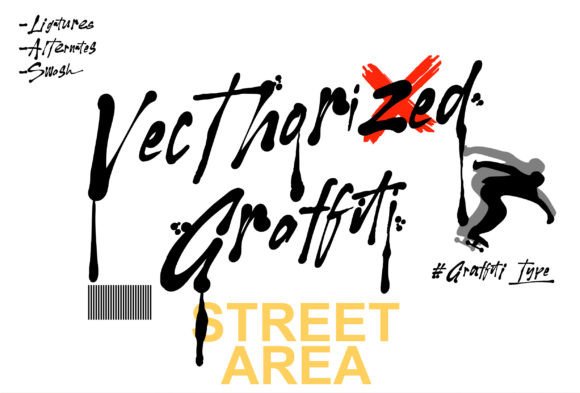 Vecthorized Graffiti: A Bold Display Font for Handmade Labels & Printables