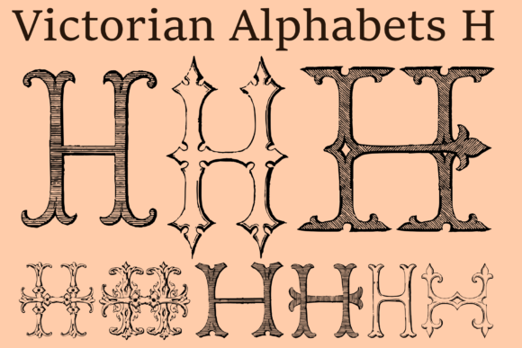 Victorian Alphabets H: A Display Font That Feels Like Hand-Stamped Elegance